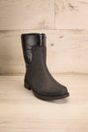 Romina Black Matt & Nat Ankle Rain Boots | La Petite Garçonne