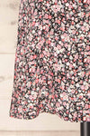 Romya Black Floral Short Dress | La petite garçonne bottom