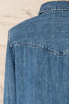 Ropczyce Denim Shirt w/ Buttons | La petite garçonne  back close-up