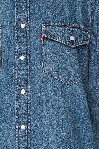 Ropczyce Denim Shirt w/ Buttons | La petite garçonne  fabric