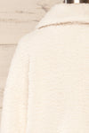 Roquetas Ivory Fleece Jacket | La petite garçonne back close-up