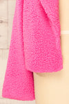 Roquetas Pink Fleece Jacket | La petite garçonne sleeve view
