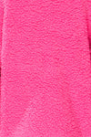 Roquetas Pink Fleece Jacket | La petite garçonne texture