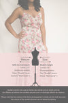 Rosalia Floral Satin Midi Dress w/ Fabric Belt | Boutique 1861 fiche