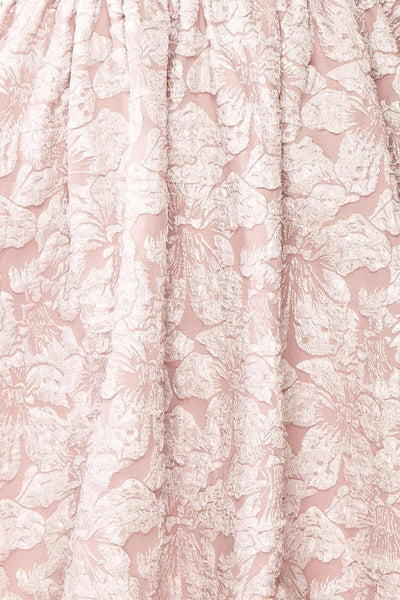 Rosalie Short Floral A-Line Dress | Boutique 1861 texture