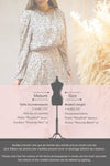 Rosalind Floral Long Sleeve Midi Dress | Boutique 1861 model infos