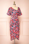 Rosaura Asymmetrical Floral Midi Dress | Boutique 1861 front view