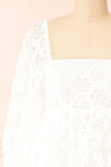 Rosenie White Lace Babydoll Dress | Boutique 1861 front close-up