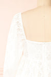 Rosenie White Lace Babydoll Dress | Boutique 1861 back close-up