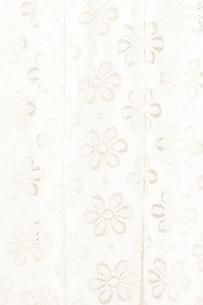 Rosenie White Lace Babydoll Dress | Boutique 1861 fabric