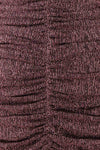 Rosyln Pink Metallic Wrap Mini Dress | Boutique 1861 fabric