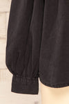 Rotterdam Black Denim Shirt w/ Exaggerated Ruffled Collar | La petite garçonne  bottom
