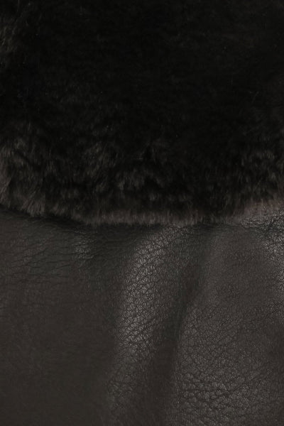 Rovenky Black Faux-Fur Mini Backpack | La Petite Garçonne 4