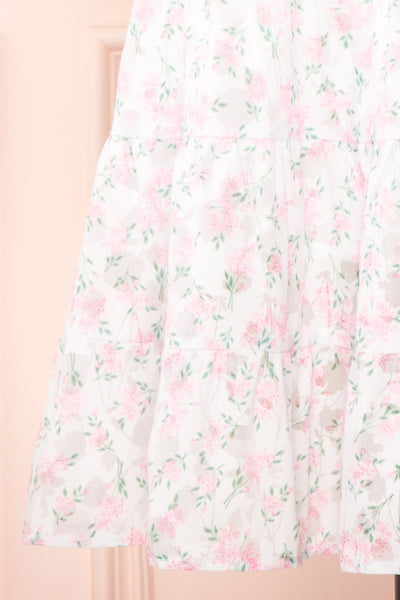 Roxane Short Floral A-Line Dress | Boutique 1861 bottom close-up