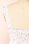 Roxane Short Floral A-Line Dress | Boutique 1861 back close-up