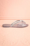 Rubens Twilight Silver Glitter Bow Slip-On Sandals | Boutique 1861 5