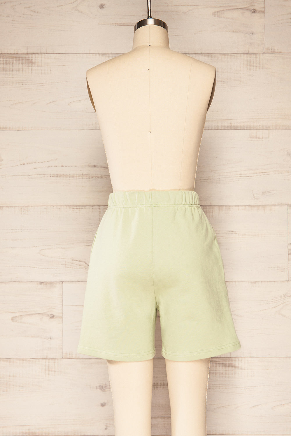 Ruby Short Matcha Jogger Shorts w/ Side Pockets | La petite garçonne back view 