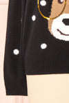 Rudolph Black Knit Christmas Sweater | Boutique 1861 bottom