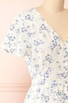 Runna Ivory Floral Short Dress | Boutique 1861 side close-up
