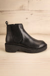 Rurrena Black Chelsea Leather Boots | La petite garçonne side view
