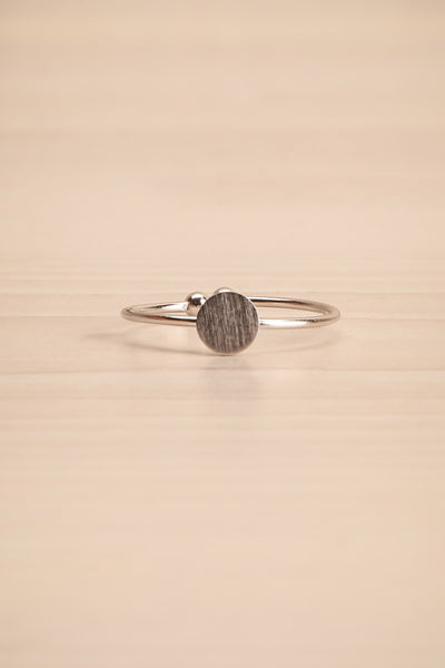 Rursus Argenté Silver Ring with Circle Ornament | La Petite Garçonne 5