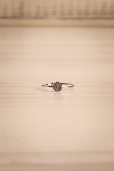 Rursus Argenté Silver Ring with Circle Ornament | La Petite Garçonne 4