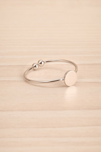 Rursus Argenté Silver Ring with Circle Ornament | La Petite Garçonne 3