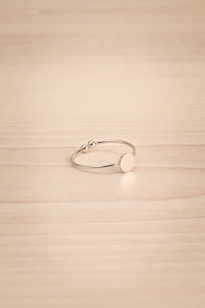 Rursus Argenté Silver Ring with Circle Ornament | La Petite Garçonne 1