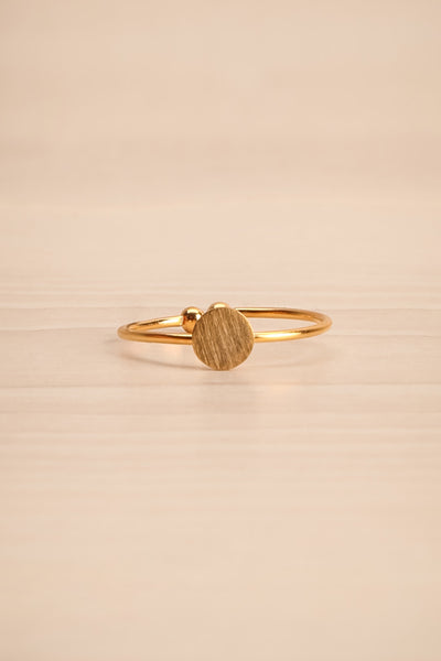 Rursus Doré Golden Ring with Circle Ornament | La Petite Garçonne 5