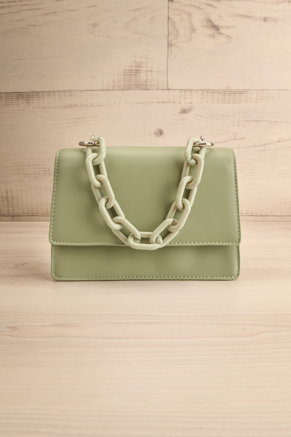 Rutaro Green Handbag w/ Removable Strap | La petite garçonne