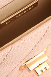 Ruth Blush Small Clutch Bag w/ Pearl Strap | Boutique 1861 insid eclose-up