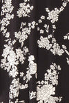 Rutta Black Floral Kimono w/ Ruffles | Boutique 1861 fabric