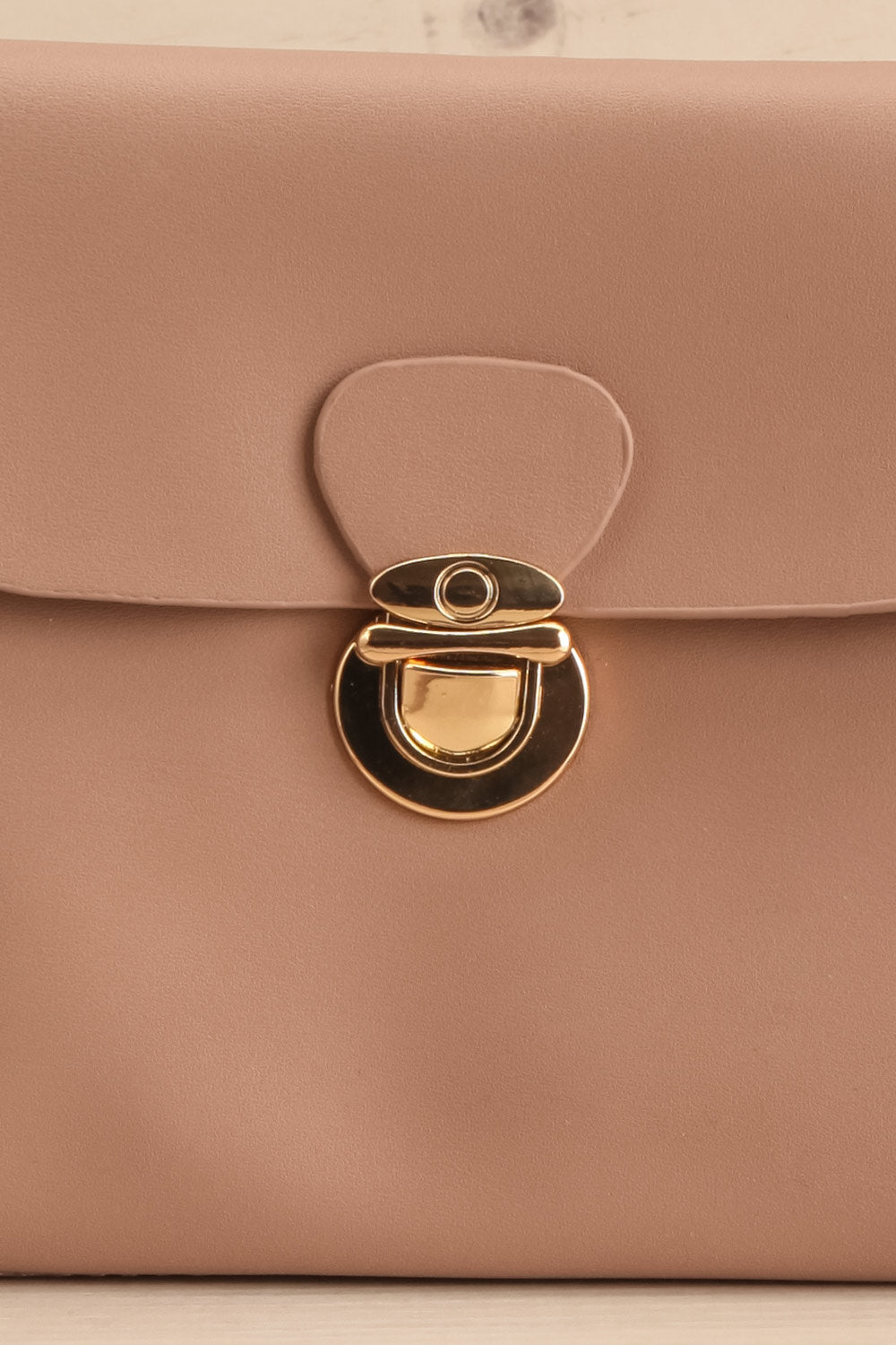 Sabadell Blush Small Crossbody Bag | La petite garçonne front close-up