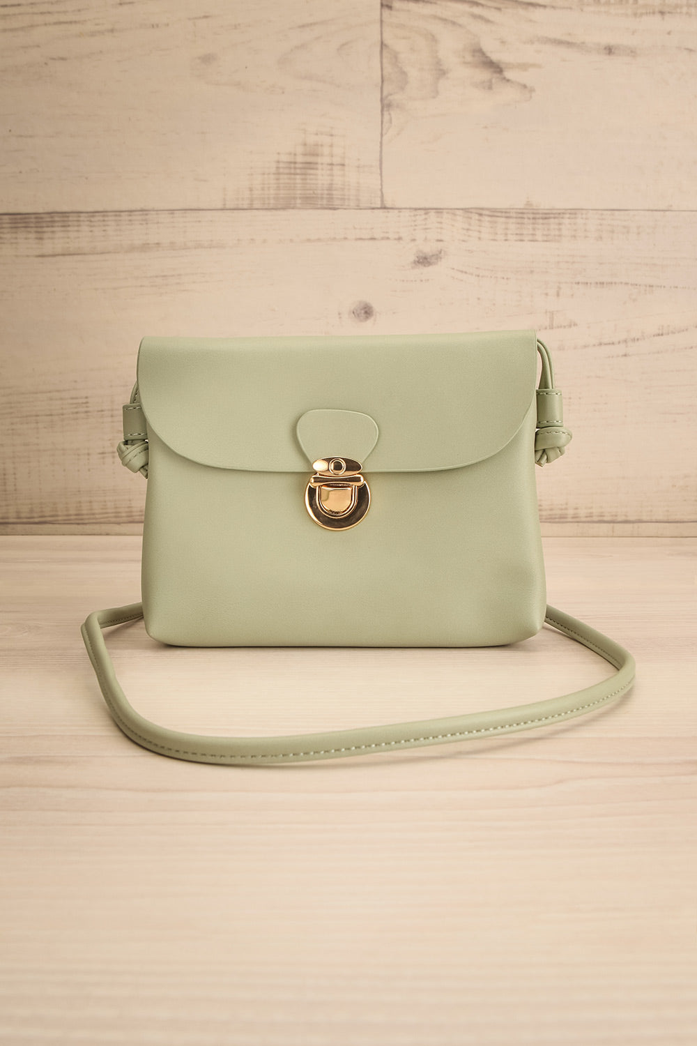 Sabadell Sage Small Crossbody Bag | La petite garçonne front view