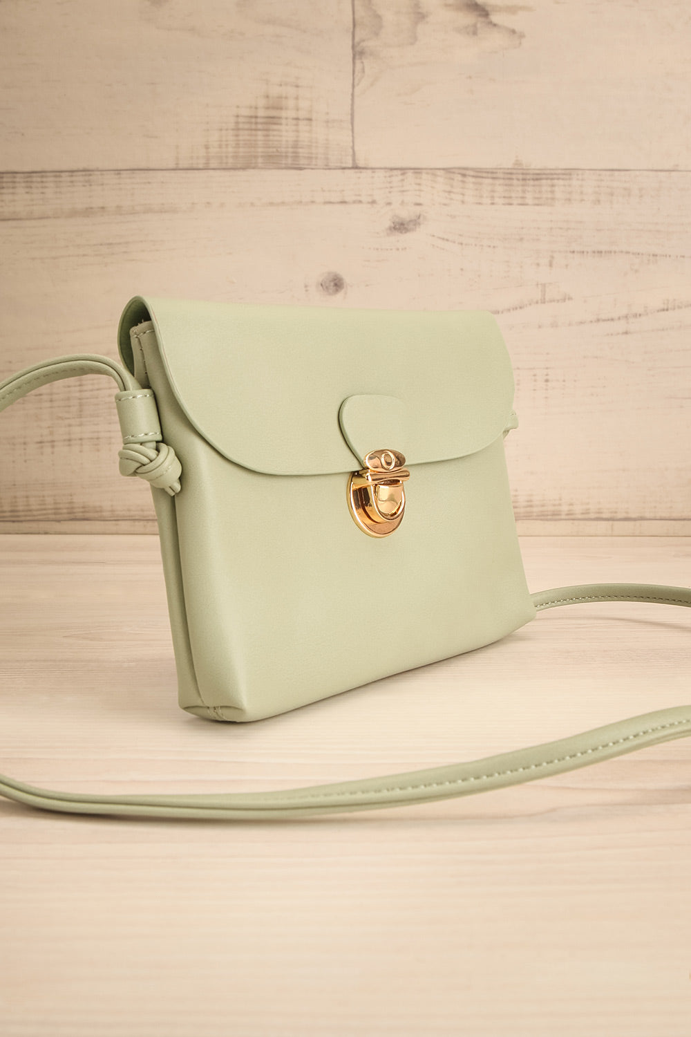 Sabadell Sage Small Crossbody Bag | La petite garçonne side view