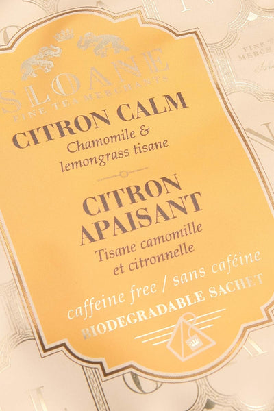 Sachets Citron Calm Tea Bags | La petite garçonne close-up