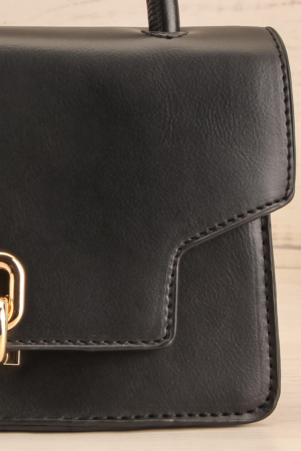 Sagittarius Black Small Handbag | La petite garçonne close-up