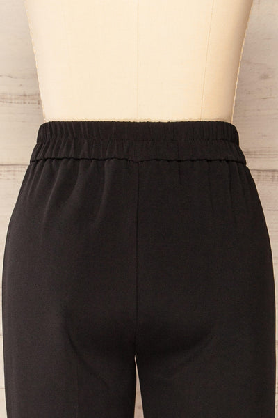 Saint Helens High-Waisted Wide Leg Pants | La petite garçonne back close-up