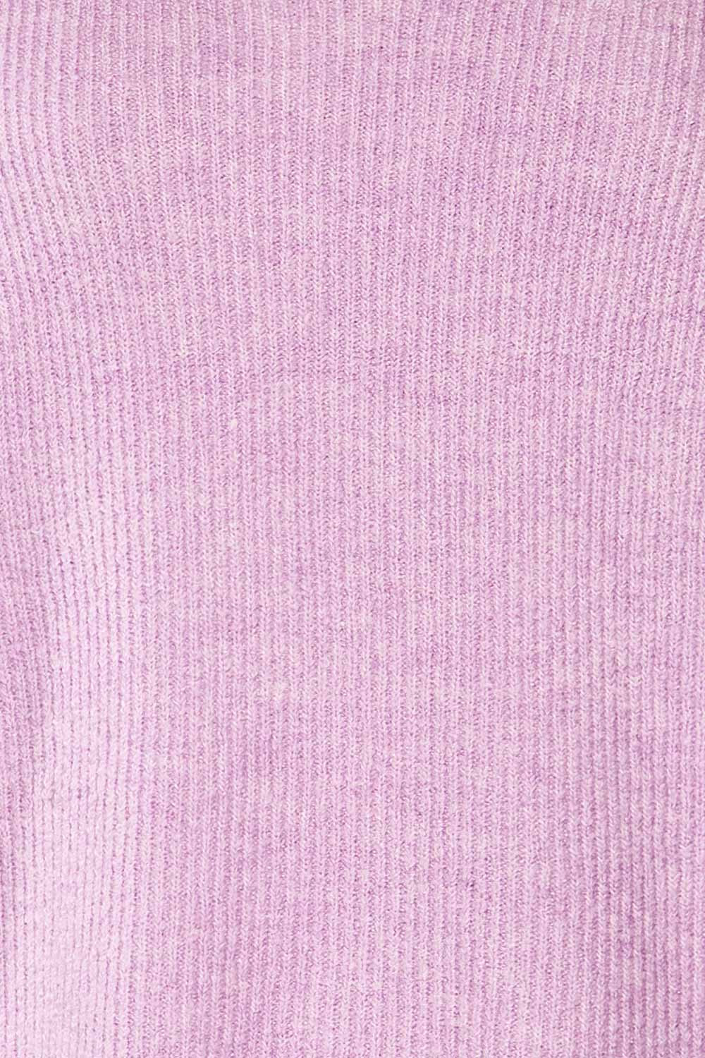 Saler Lavender Oversized Knited Sweater | La petite garçonne fabric 