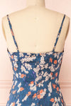 Sallye Cowl Neck Floral Midi Dress | Boutique 1861 back close-up