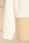 Salvada White Fuzzy Knit Sweater | La petite garçonne bottom