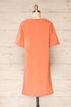 Sammia Rust Striped T-Shirt Dress | La petite garçonne  back view