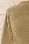 Sanlucar Sage Long sleeve Knit Short Dress | La petite garçonne back close-up
