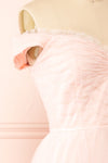 Santana Off-Shoulder Tulle Midi Dress | Boutique 1861 side close-up