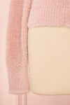 Saori Pink Knit Button-Up Cardigan | Boutique 1861 bottom close-up