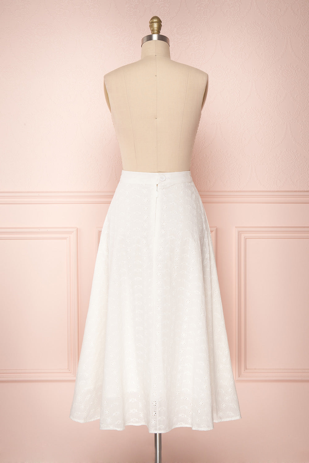 Sarika White Floral Openwork A-Line Skirt | Boutique 1861 6