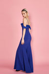 Sasha Royal Blue Mermaid Maxi Dress | Boudoir 1861 back on model