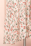 Saskia Faux Wrap Puffed Sleeves Midi Dress | Boutique 1861 bottom