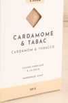 Savon Cardamome et Tabac Perfumed Soap | La petite garçonne box close-up