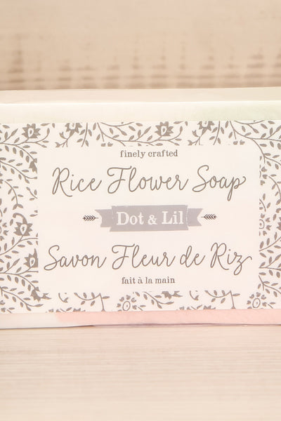 Savon Fleur de Riz Rice Flower Soap | La petite garçonne logo close-up